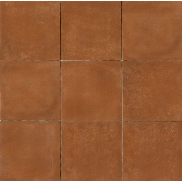 Bedrosians Cotto Nature 14" x 14" Porcelain Field Tile in Glossy Cotto